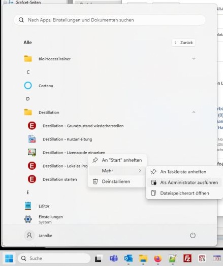 Startmenü